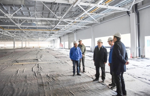 包华调研上汽通用东岳基地 聚焦建设工程施工，助力产业升级